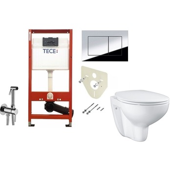 ALL IN ONE Incastrat - TECE + Grohe Bau Ceramic Rimless + Paffoni - Cu dus Igienic - Gata de montaj - Vas wc Suspendat Grohe Bau Ceramic Rimless + Capac softclose + Rezervor TECE ALL IN ONE Incastrat - TECE + Grohe Bau Ceramic Rimless + Paffoni - Cu dus Igienic - Gata de montaj - Vas wc Suspendat Grohe Bau Ceramic Rimless + Capac softclose + Rezervor TECE