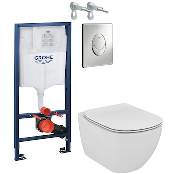 ALL IN ONE Incastrat - Grohe + Ideal Standard Tesi Aquablade - Gata de montaj - Vas wc Suspendat Ideal Standard Tesi Aquablade + Capac softclose + Rezervor Grohe + Suport hartie ROMTATAY ALL IN ONE Incastrat - Grohe + Ideal Standard Tesi Aquablade - Gata de montaj - Vas wc Suspendat Ideal Standard Tesi Aquablade + Capac softclose + Rezervor Grohe + Suport hartie ROMTATAY