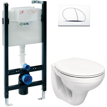 ALL IN ONE Incastrat - LIV + Kolo Idol - Gata de montaj - Vas wc Suspendat Kolo Idol + Capac softclose + Rezervor LIV ALL IN ONE Incastrat - LIV + Kolo Idol - Gata de montaj - Vas wc Suspendat Kolo Idol + Capac softclose + Rezervor LIV
