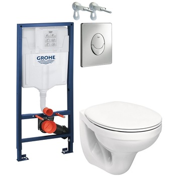 ALL IN ONE Incastrat - Grohe + Kolo Idol - Gata de montaj - Vas wc Suspendat Kolo Idol + Capac softclose + Rezervor Grohe ALL IN ONE Incastrat - Grohe + Kolo Idol - Gata de montaj - Vas wc Suspendat Kolo Idol + Capac softclose + Rezervor Grohe