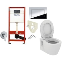 all in one incastrat - tece paffoni ideal standard connect - cu functie bideu - gata de montaj - vas wc suspendat ideal standard connect cu functie de bideu capac softclose rezervor tece baterie incastrata paffoni imagen 55_0_
0