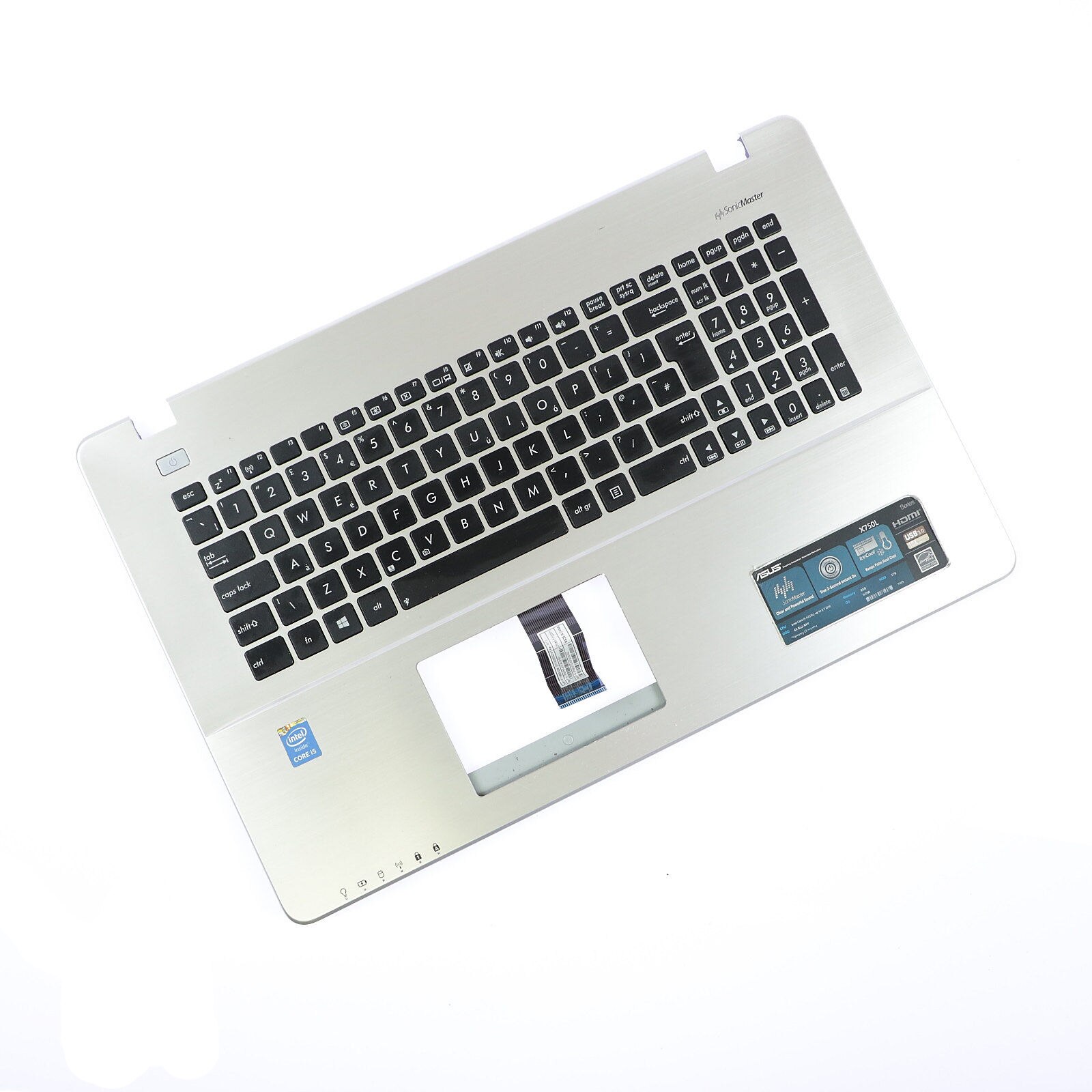 Capot Pour Asus R751L - Reconditionné Par Le Vendeur, Origine France