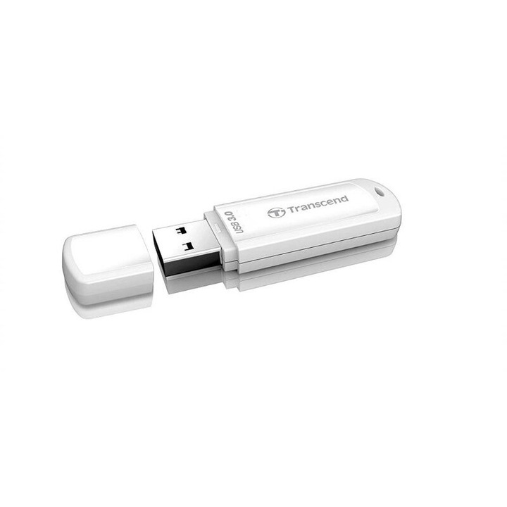 Transcend Jetflash 730 USB flash drive, 128GB, USB 3.0, fehér