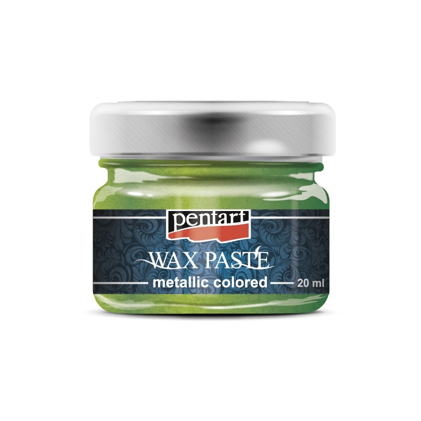 Pasta cerata in culori metalice Pentart - verde metalizat, 20 ml