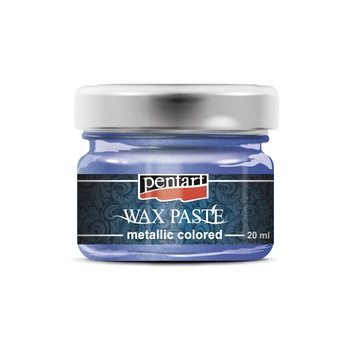 Pasta cerata in culori metalice Pentart - albastru metalizat, 20 ml Pasta cerata in culori metalice Pentart - albastru metalizat, 20 ml