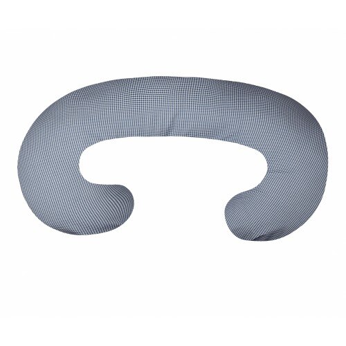 Husa pentru Perna de alaptat COMFORT GRID 250 cm, Womar Zaffiro, Albastru