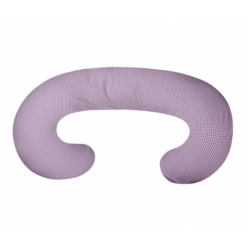 Husa pentru Perna de alaptat COMFORT GRID 250 cm, Womar Zaffiro, Maro