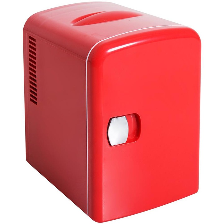 Mini frigider, Homcom, 4 l, 28*20*30 cm, Rosu