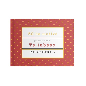 Carte cadou, Yes, please!, 50 de motive pentru care - Te iubesc, rosu Carte cadou, Yes, please!, 50 de motive pentru care - Te iubesc, rosu