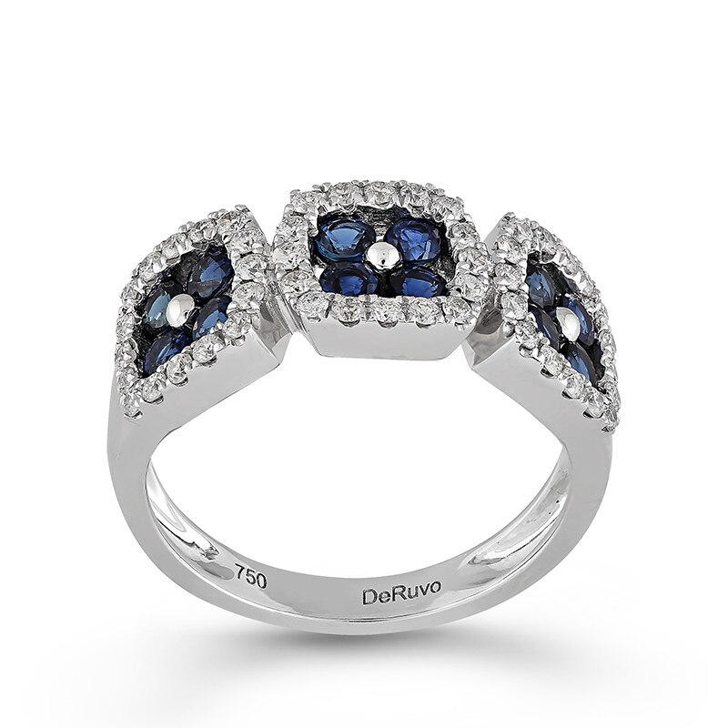 Inel Deruvo Aur 18K Diamante, Safire, 53 R26637-W