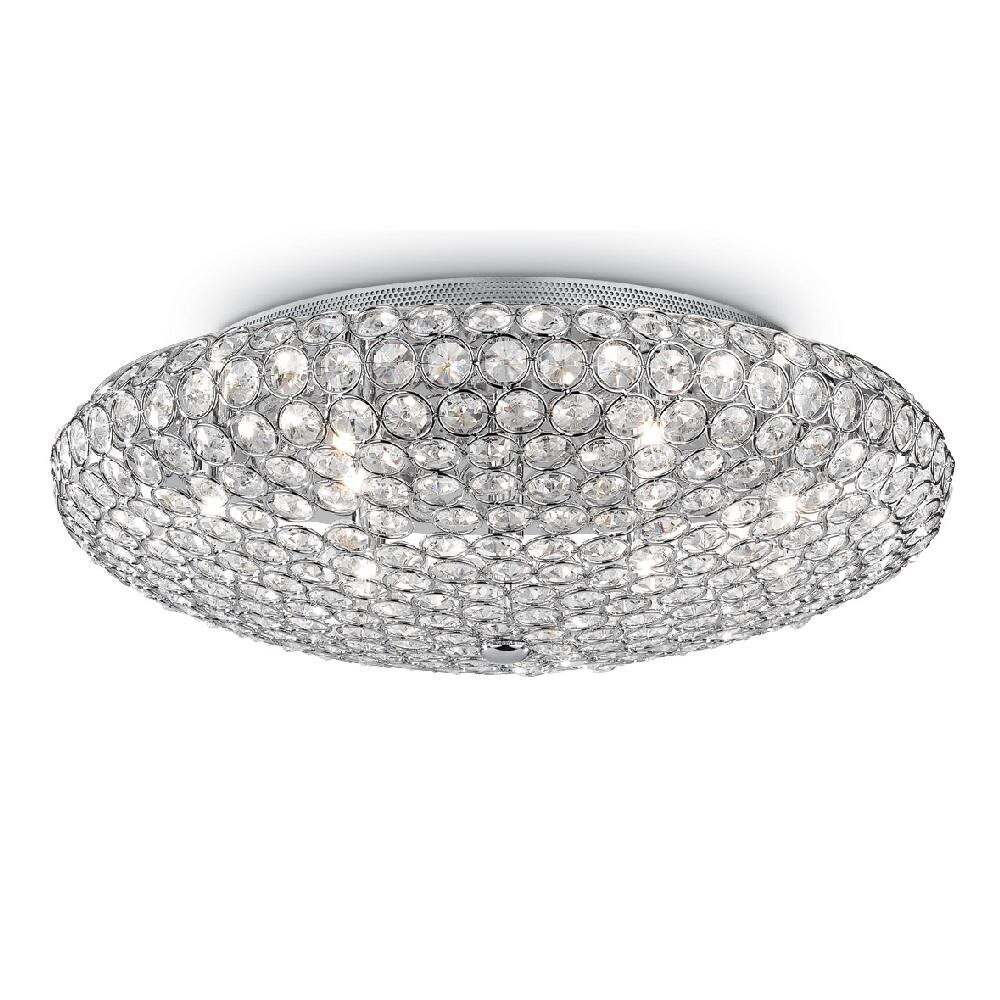 Plafoniera King PL9, metal,cristale,crom