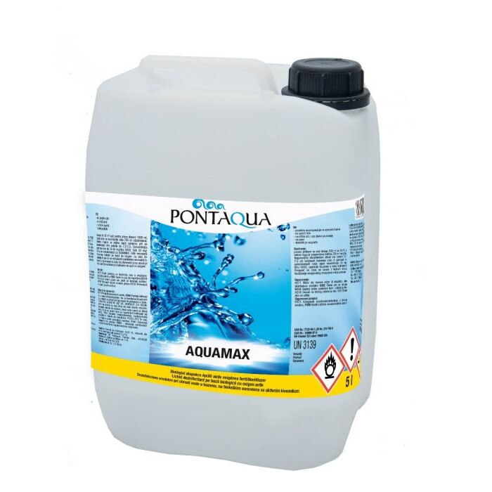 Solutie oxigen activ, Aquamax, Pontaqua, MAX 050, 5l, pentru dezinfectarea piscinei fara clor