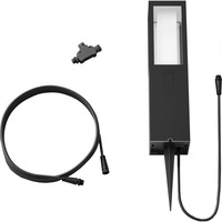 stalp iluminat exterior led rgbw integrat philips impress hue control inteligent cu hue bridge 2x8w 1200 lm lumina albacolor ip44 40 cm metalsticla negru imagen 11_0_
0