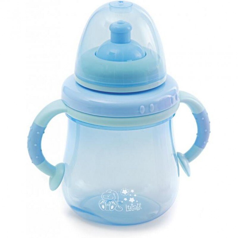 Cana de baut First Sips Lulabi, 300 ml, 6 luni+, Albastru