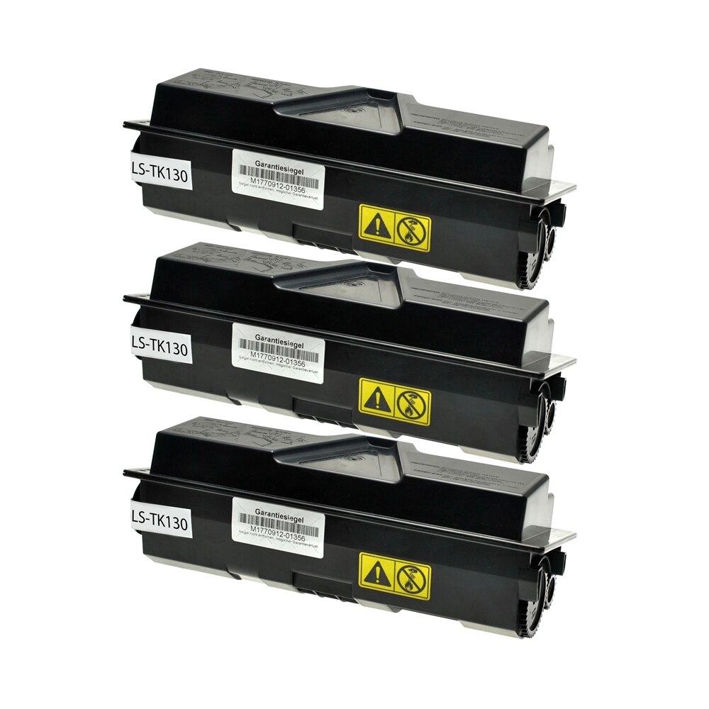 Set 3 Cartuse toner TK 130 BK 21600 Pag compatibile Kyocera FS 1028MFP DP, 1028MFP, 1128MFP, 1300D, 1300DN, 1350DN