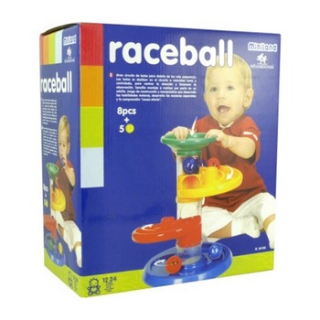 Jucarie cursa cu bile pentru bebelusi Miniland Jucarie cursa cu bile pentru bebelusi Miniland