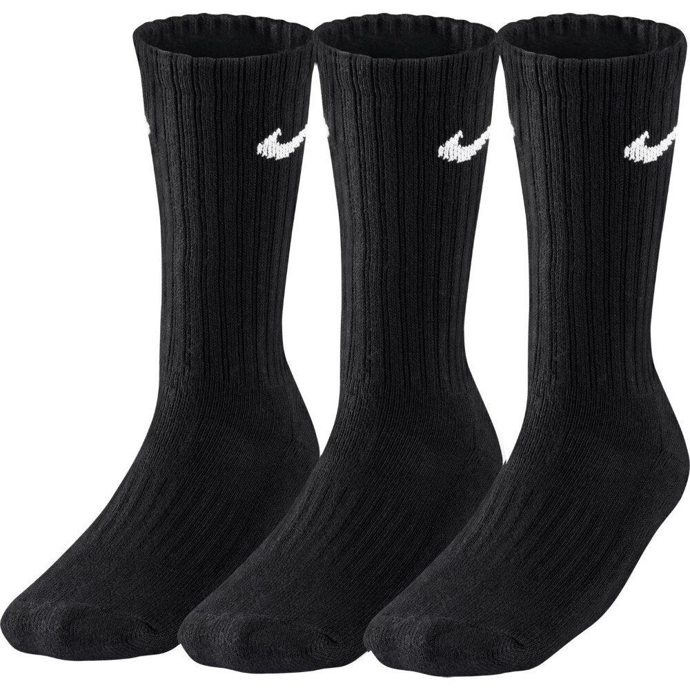 Set 3 perechi sosete Nike Basic, Negru