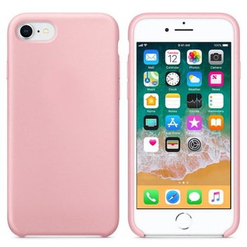 Set Husa Silicon Soft - iPhone 7 / 8 Roz si Folie Sticla Securizata Set Husa Silicon Soft - iPhone 7 / 8 Roz si Folie Sticla Securizata