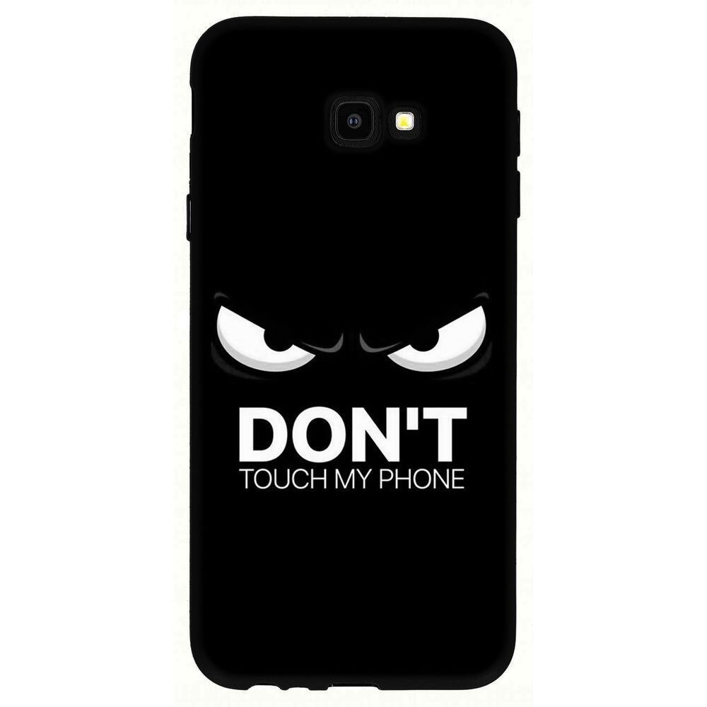 Husa Samsung Galaxy J4 Plus 2018 - Silicon Matte TPU Don't touch my Phone