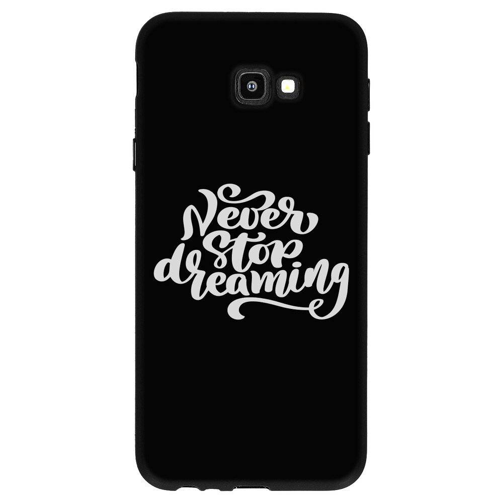 Husa Samsung Galaxy J4 Plus 2018 - Silicon Matte TPU Never stop dreaming