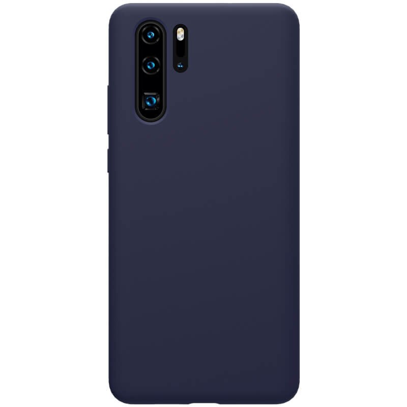 Husa din silicon albastru mat, cu interior de microfibra, pentru Huawei P30 Pro -Nillkin Flex