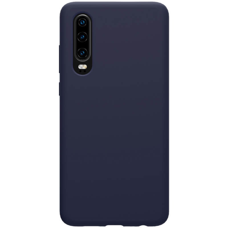 Husa din silicon albastru mat, cu interior de microfibra, pentru Huawei P30 - Nillkin Flex