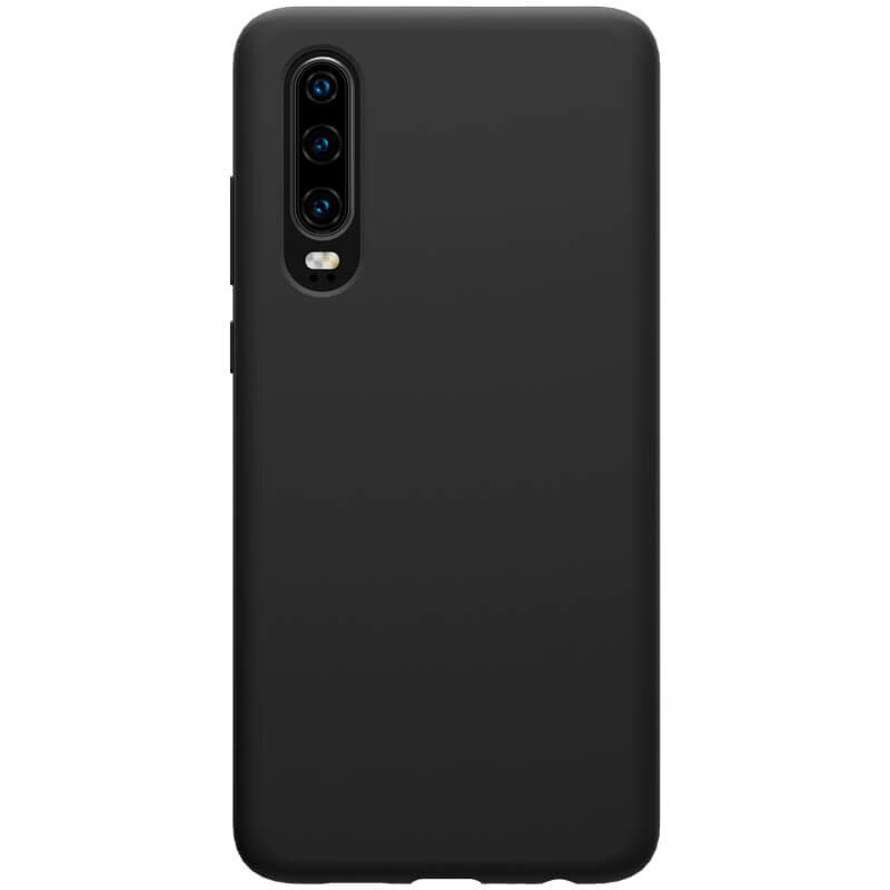 Husa din silicon negru mat, cu interior de microfibra, pentru Huawei P30 - Nillkin Flex