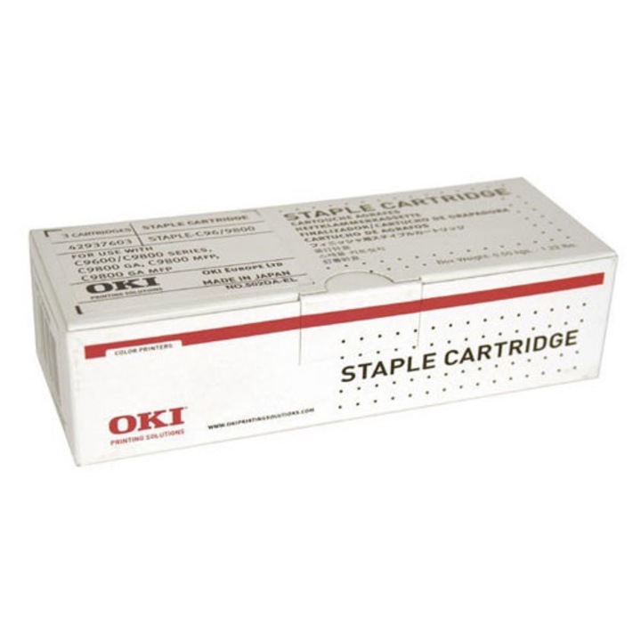 Cartus cu capse , OKI , C9600/9650/9800/9655 , 15000 buc