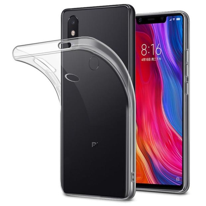 Силиконов калъф кейс Smart Mobile , за Xiaomi Mi 8 Lite, 0.5mm ,прозрачен