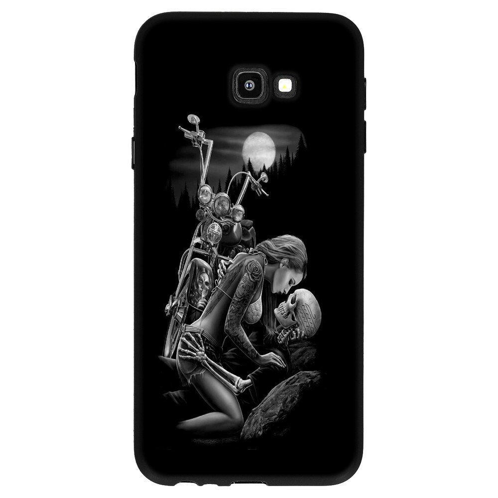 Husa Samsung Galaxy J4 Plus 2018 - Silicon Matte TPU Skull bike