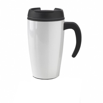 Cana de birou 400 ml, XD by AleXer, UN, pp, otel inoxidabil, alb, breloc inclus din piele ecologica si metal Cana de birou 400 ml, XD by AleXer, UN, pp, otel inoxidabil, alb, breloc inclus din piele ecologica si metal