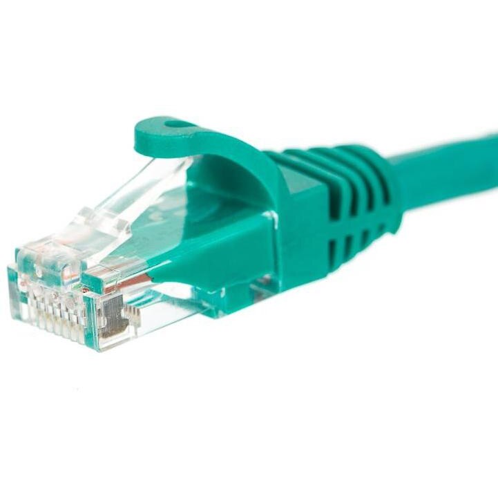 Cablu de retea cu caseta de protectie, Netrack , UTP rj45 cat 6 , 0.25m , verde