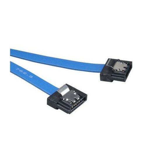 Cablu de conectare cu conectorii in linie dreapta , Delock , SATA 6 Gb/s , 20cm , albastru