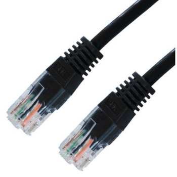 Cablu de retea , Equip , U/UTP Cat. 5E , 2m , negru Cablu de retea , Equip , U/UTP Cat. 5E , 2m , negru