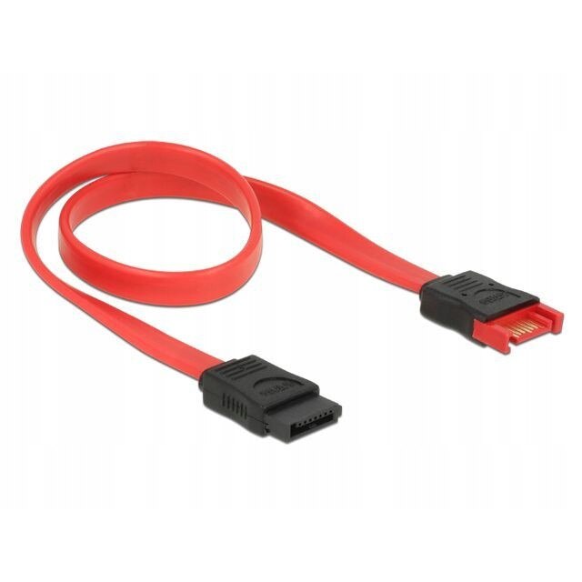 Cablu de conectare , Delock , SATA tata la SATA mama 6 Gb/s , 1 m