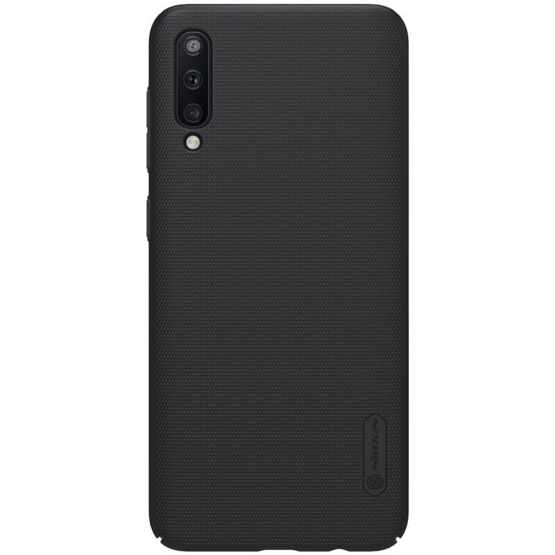 Husa protectie spate din plastic texturat negru, pentru Samsung Galaxy A50- Nillkin Frosted Shield
