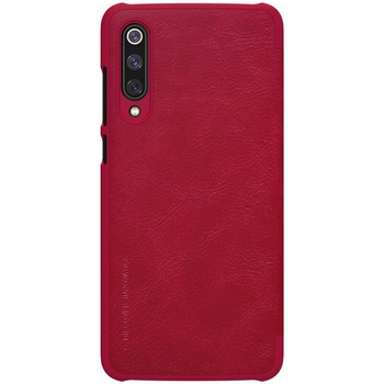 Husa flip tip carte pentru Xiaomi Mi9/Mi9 Explorer, rosu - Nillkin Qin Husa flip tip carte pentru Xiaomi Mi9/Mi9 Explorer, rosu - Nillkin Qin