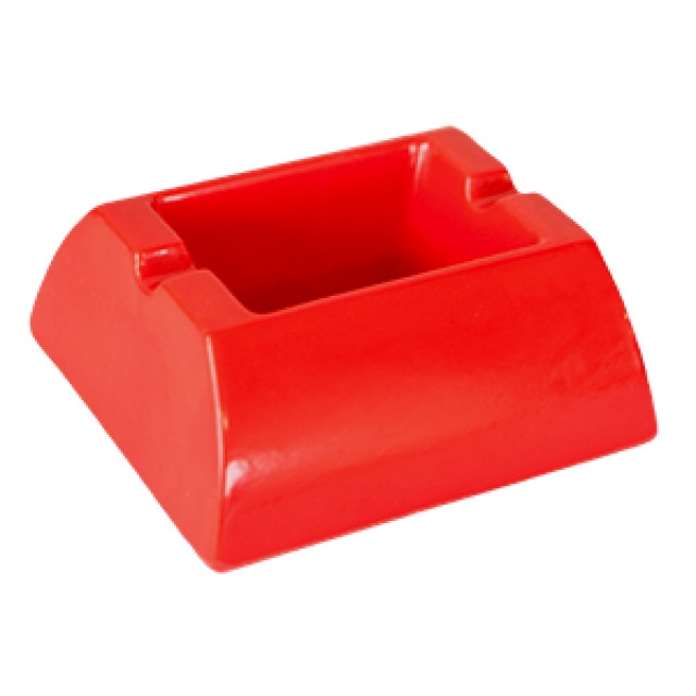 Scrumiera rosie dreptunghiulara CULINARO melamin 10,6x9,2cm