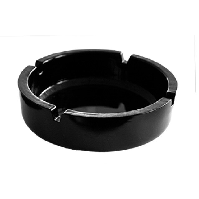 Scrumira neagra rotunda CULINARO 10,5 cm sticla
