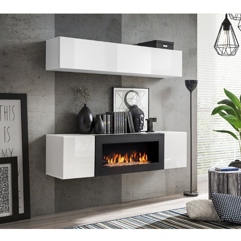 Living Genarom Fly N 23 WW FY N1, Alb/Alb Lucios, 160 x 150 x 40 cm