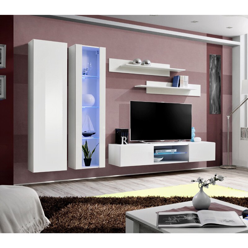 Living Genarom Fly O 23 WW FY O4, Alb/Alb Lucios, 260 x 190 x 40 cm