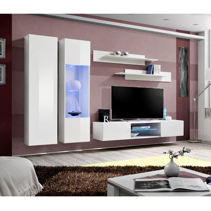 Living Genarom Fly O 23 WW FY O5, Alb/Alb Lucios, 260 x 190 x 40 cm