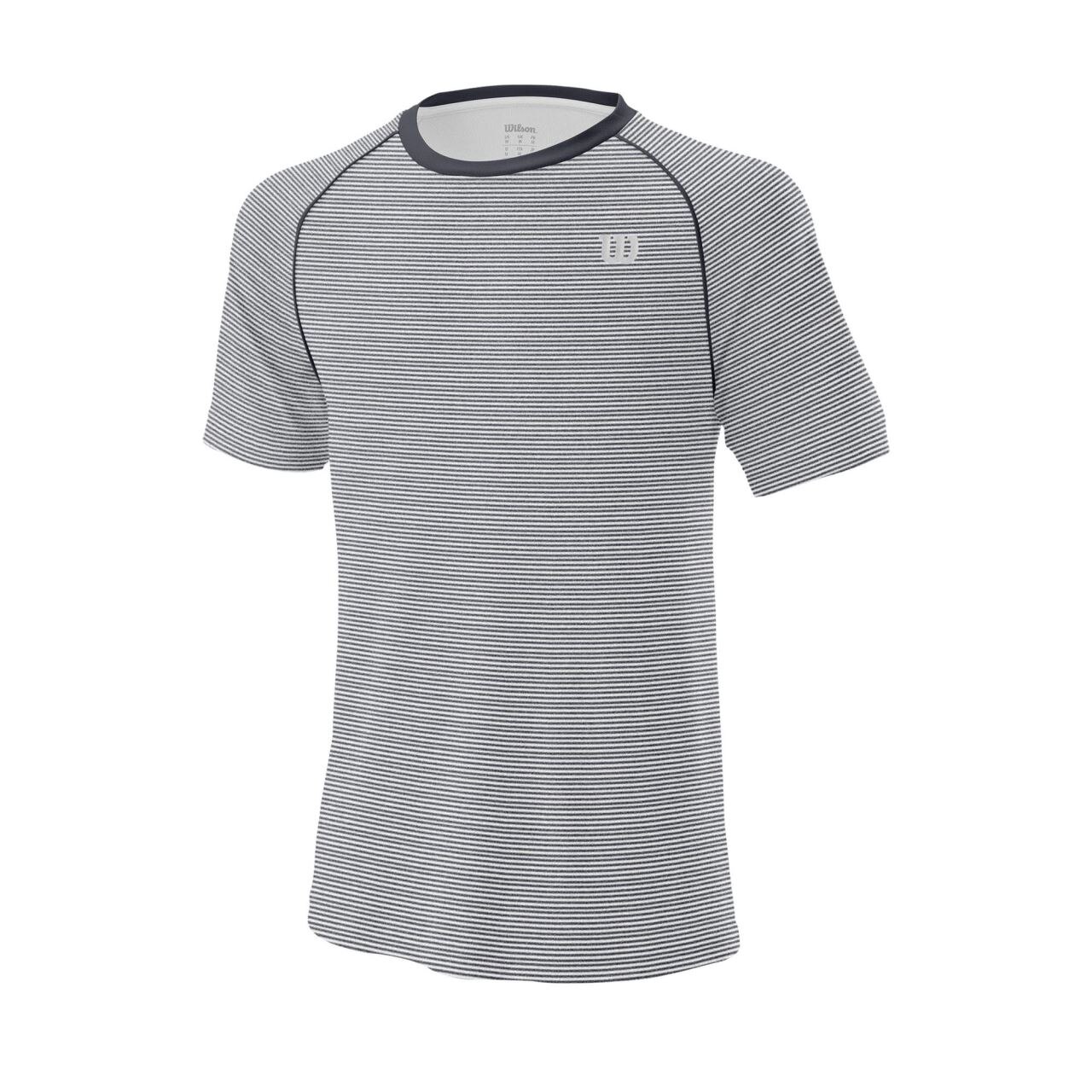Tricou Wilson Training V-Neck, barbati, alb/negru