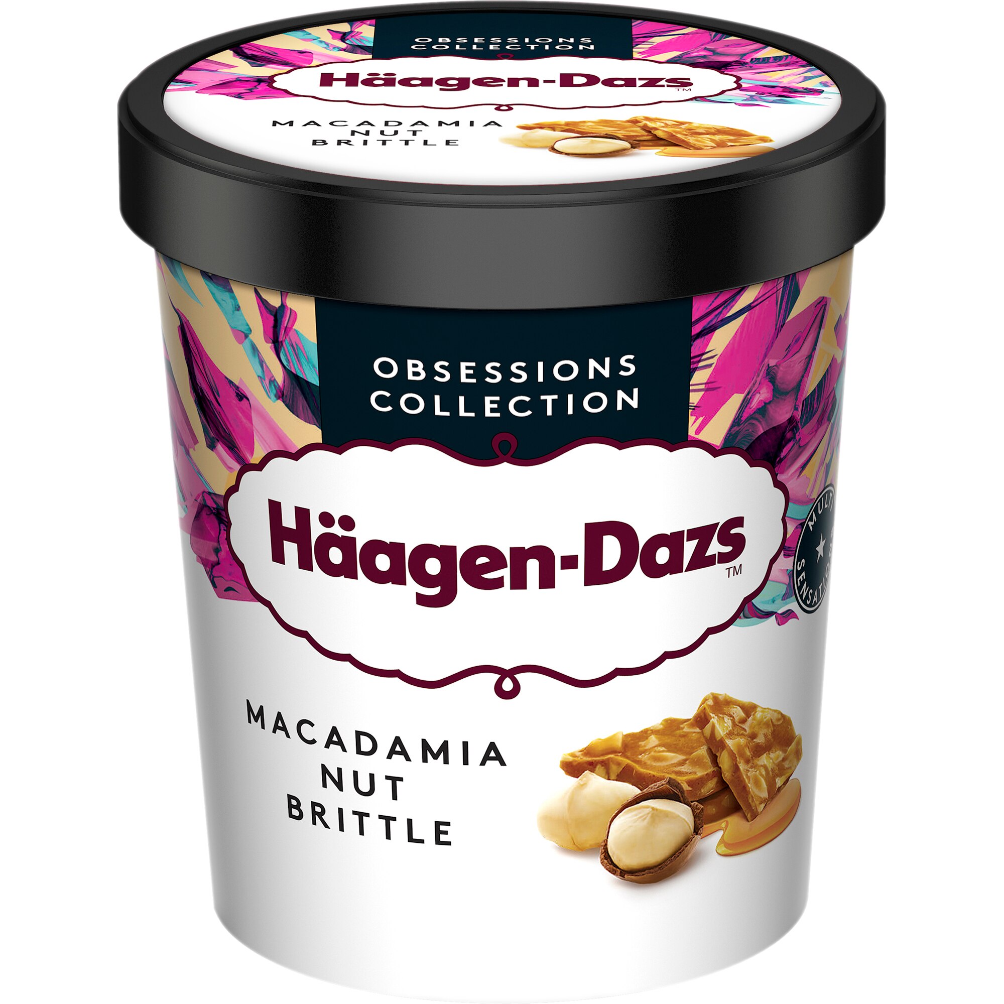 Inghetata de vanilie cu nuci macadamia 400g Haagen Dazs