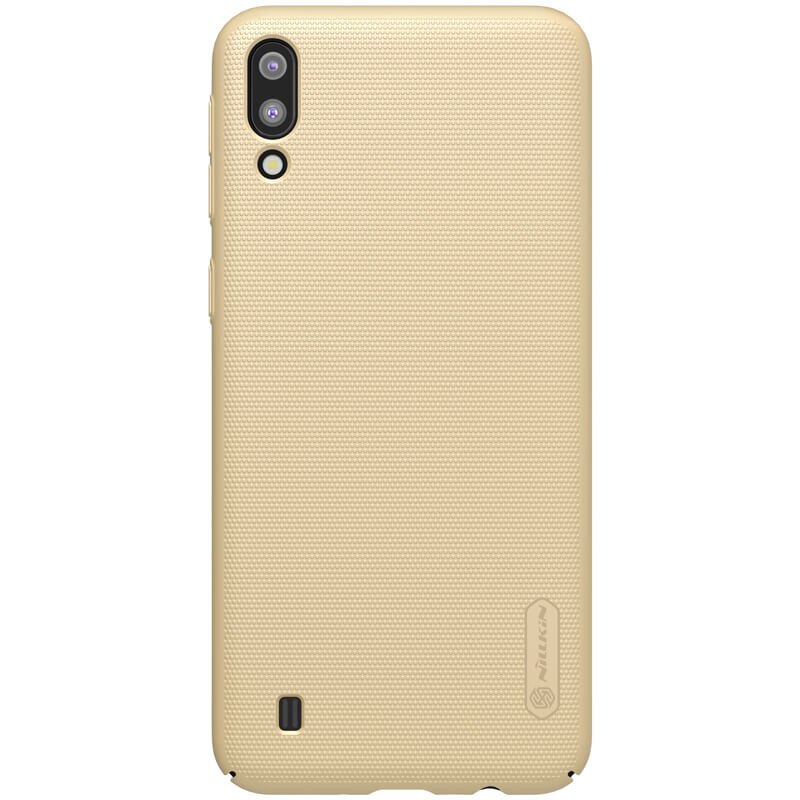 Husa protectie spate din plastic texturat auriu, pentru Samsung Galaxy M10- Nillkin Frosted Shield