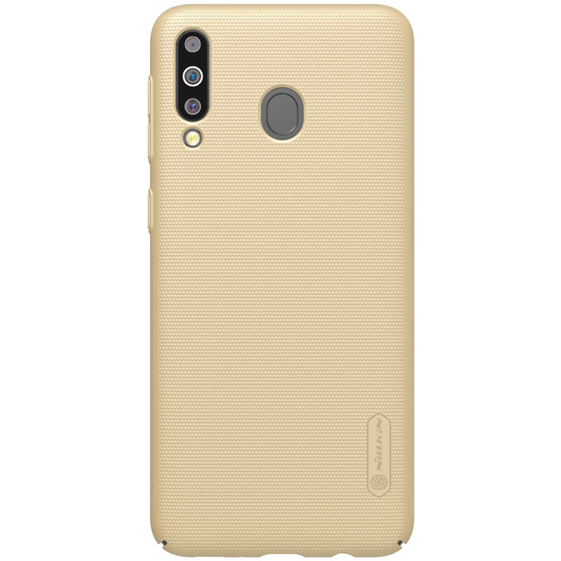 Husa protectie spate din plastic texturat auriu, pentru Samsung Galaxy M30- Nillkin Frosted Shield