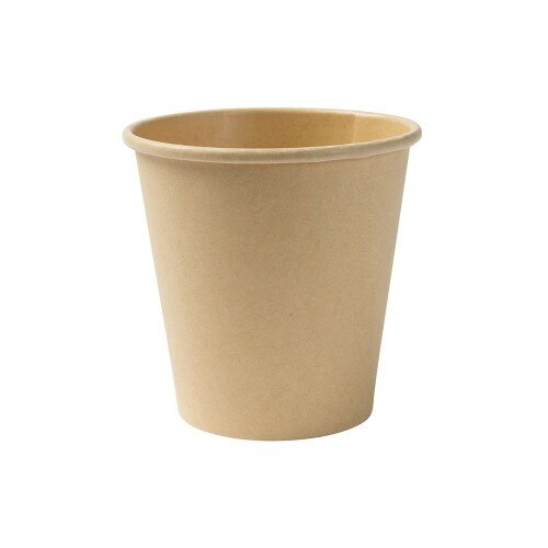 Pahare biodegradabile nealbite, carton cu PLA, 150ml/6oz, set 50 buc