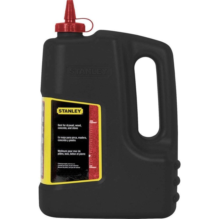 Резервна креда на прах Stanley, 1000гр, Червен