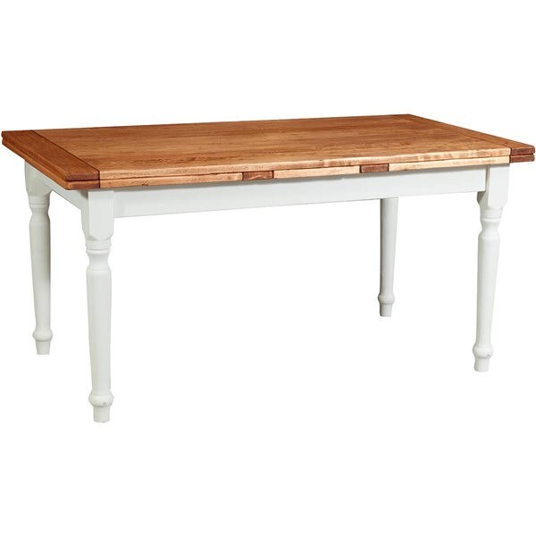 Masa extensibila - alb+natur, 160(270) , Mobila lemn masiv , TUSCAN FURNITURE, Lemn masiv, 160(270) x 90 x80 cm