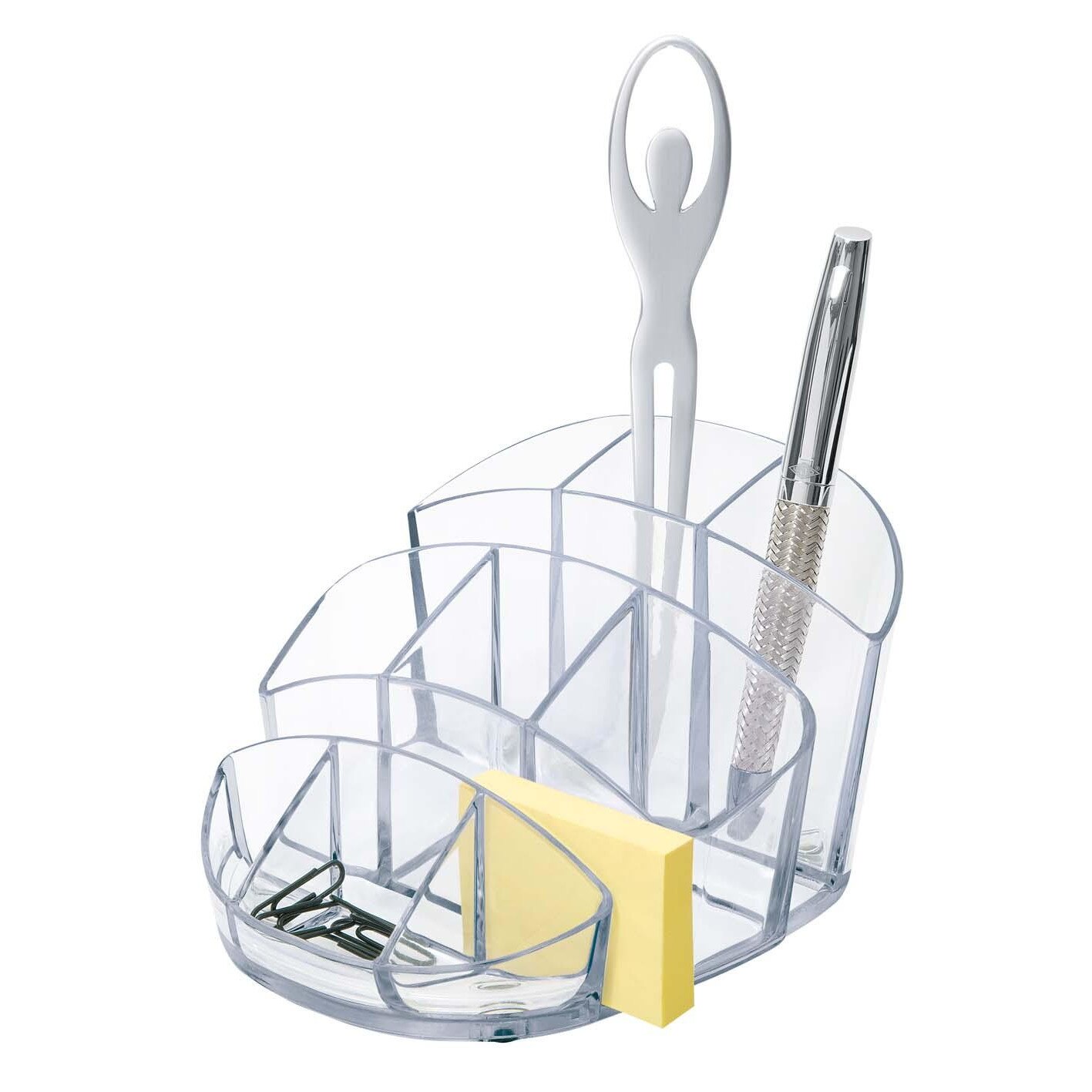 Suport accesorii de birou Wedo Rotondo transparent